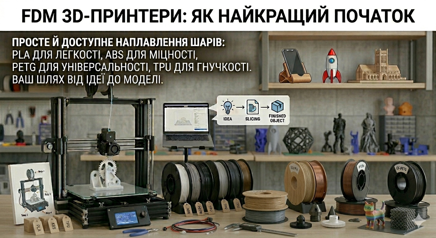 🖨️ FDM 3D-принтери: як найкращий початок.