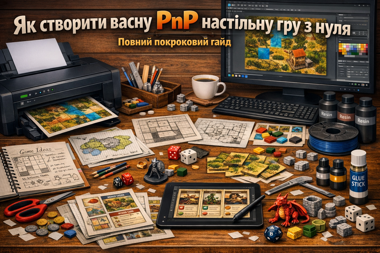 🧾 Як створити власну PnP настільну гру з нуля: повний покроковий гайд