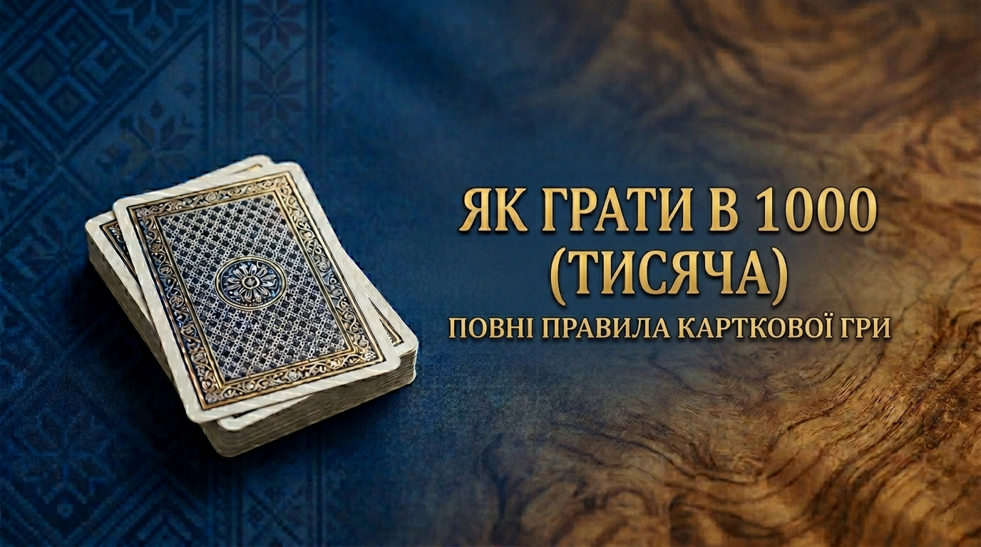 Як грати в 1000 (Тисяча) — повні правила карткової гри.