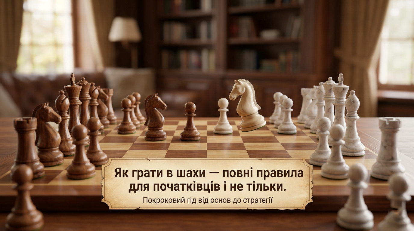 Як грати в шахи — повні правила для початківців і не тільки ♟️