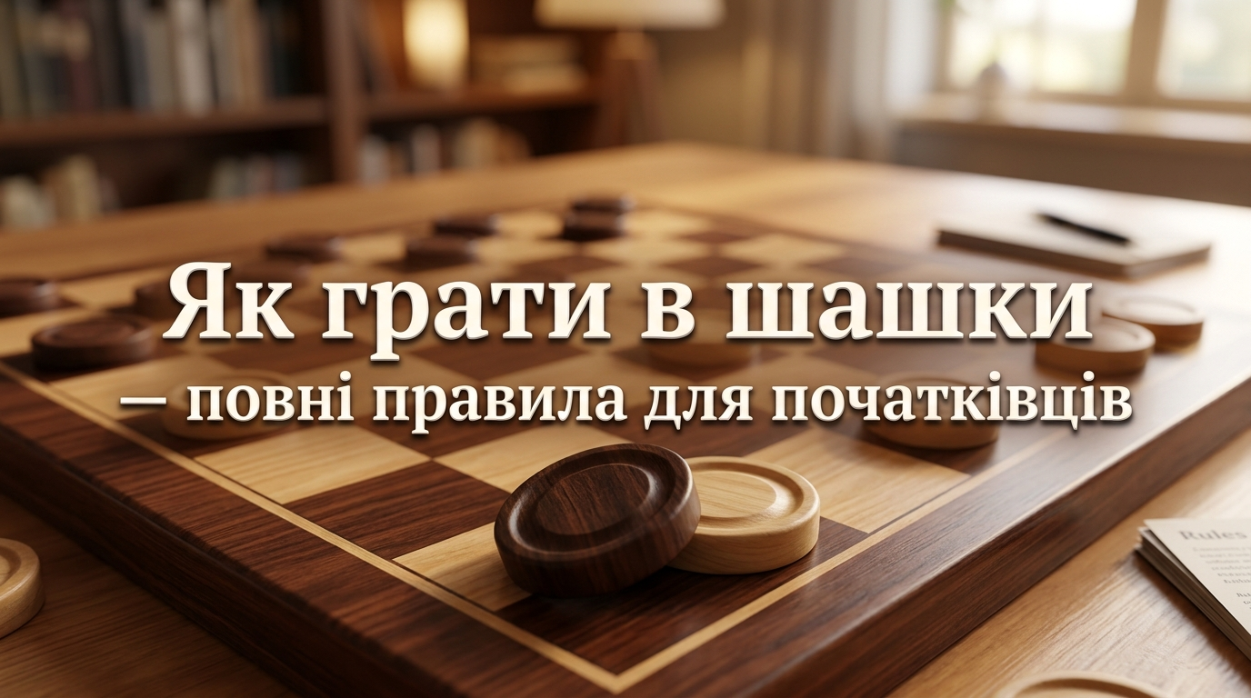 Як грати в шашки — повні правила для початківців⛀