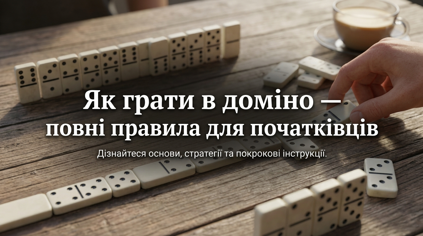 Як грати в доміно — повні правила для початківців.
