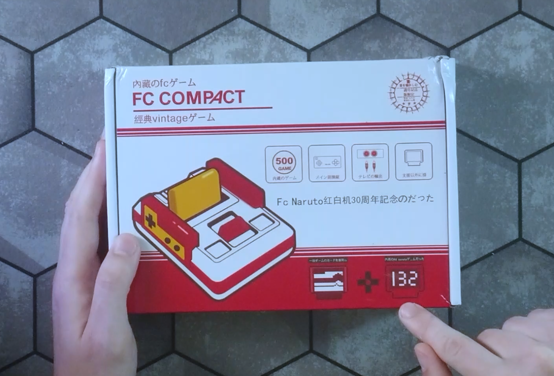 Сучасна 8 бітна ігрова консоль FC Compact з картриджем на 500 игор. Розпаковка і огляд.